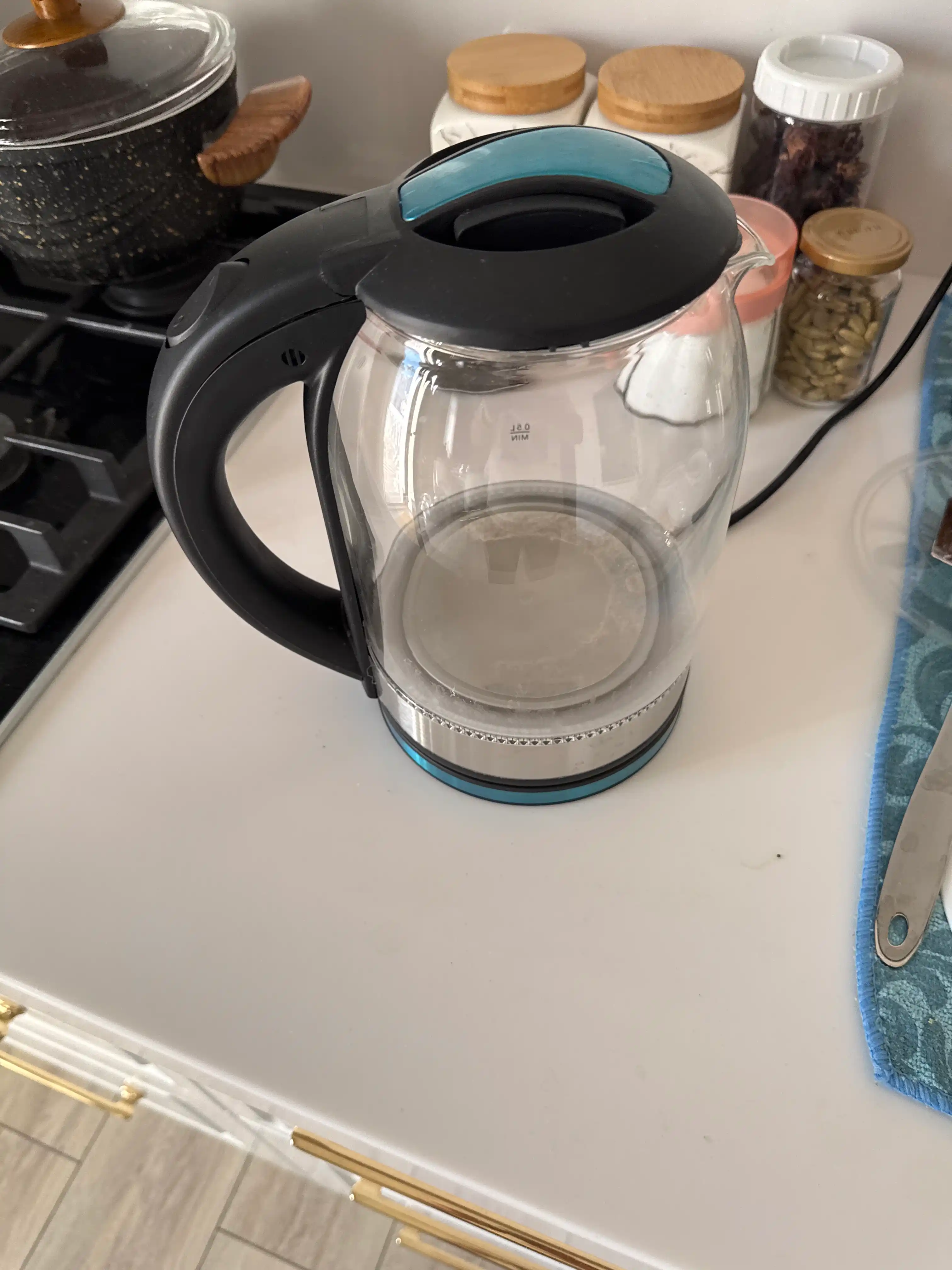 Tefal elektr choynak BOSCH 1.8L — 1500W quvvatli, LED yoritgichli zamonaviy choynak