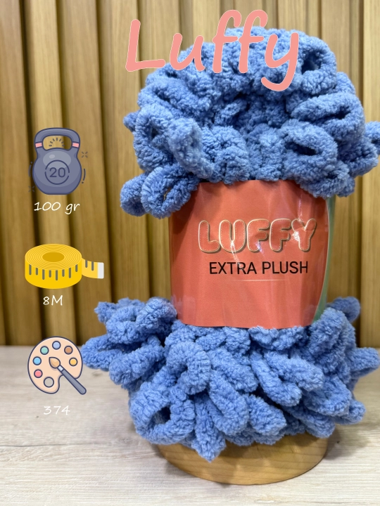 Пряжа с большими петельками, нитки Alizie Puffyu, 100 г, 7 м - 