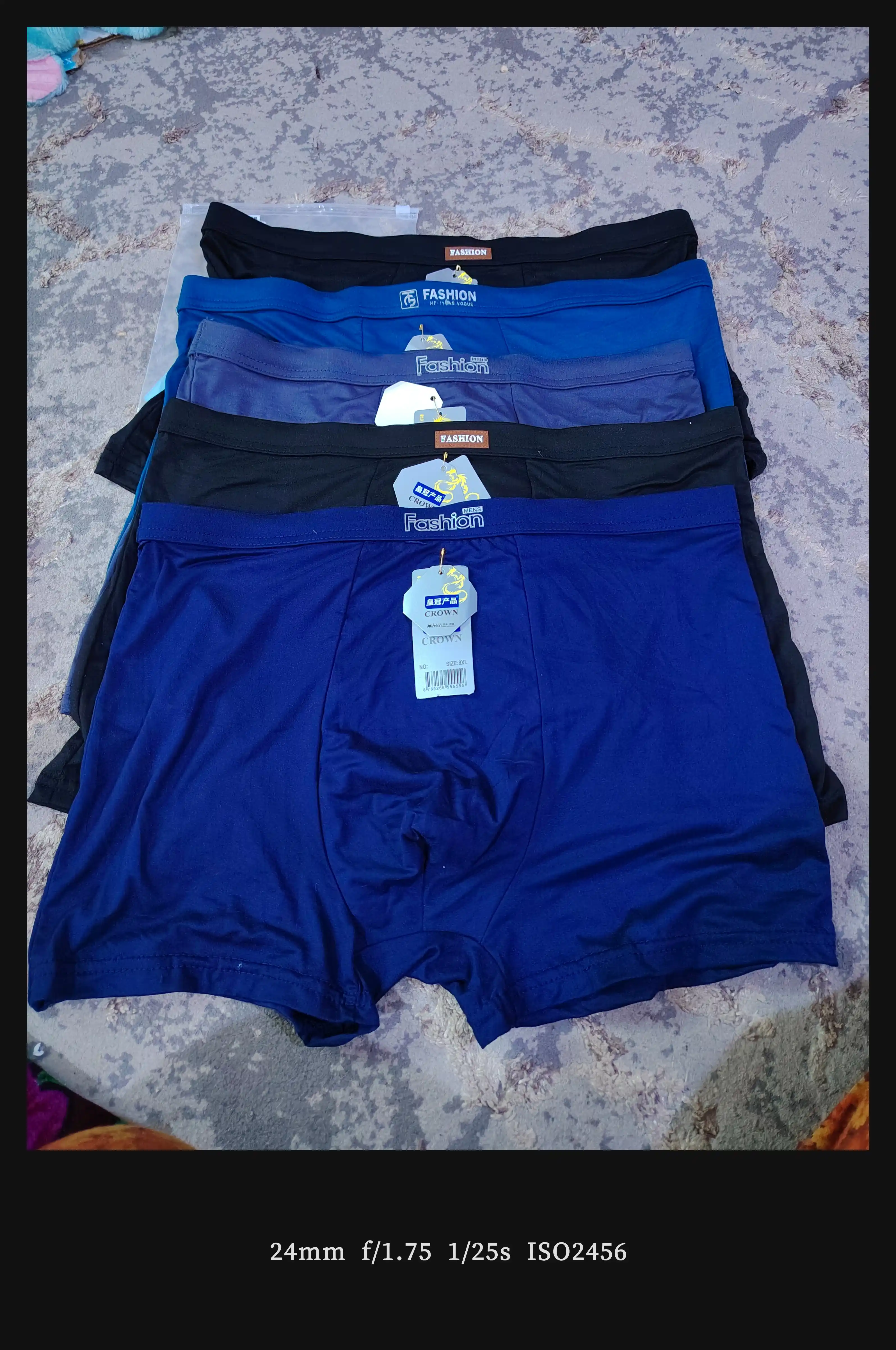 Erkaklar bambuk trusiklari, to‘plamda, o‘lchamlari 3XL–8XL, 55-115 kg
