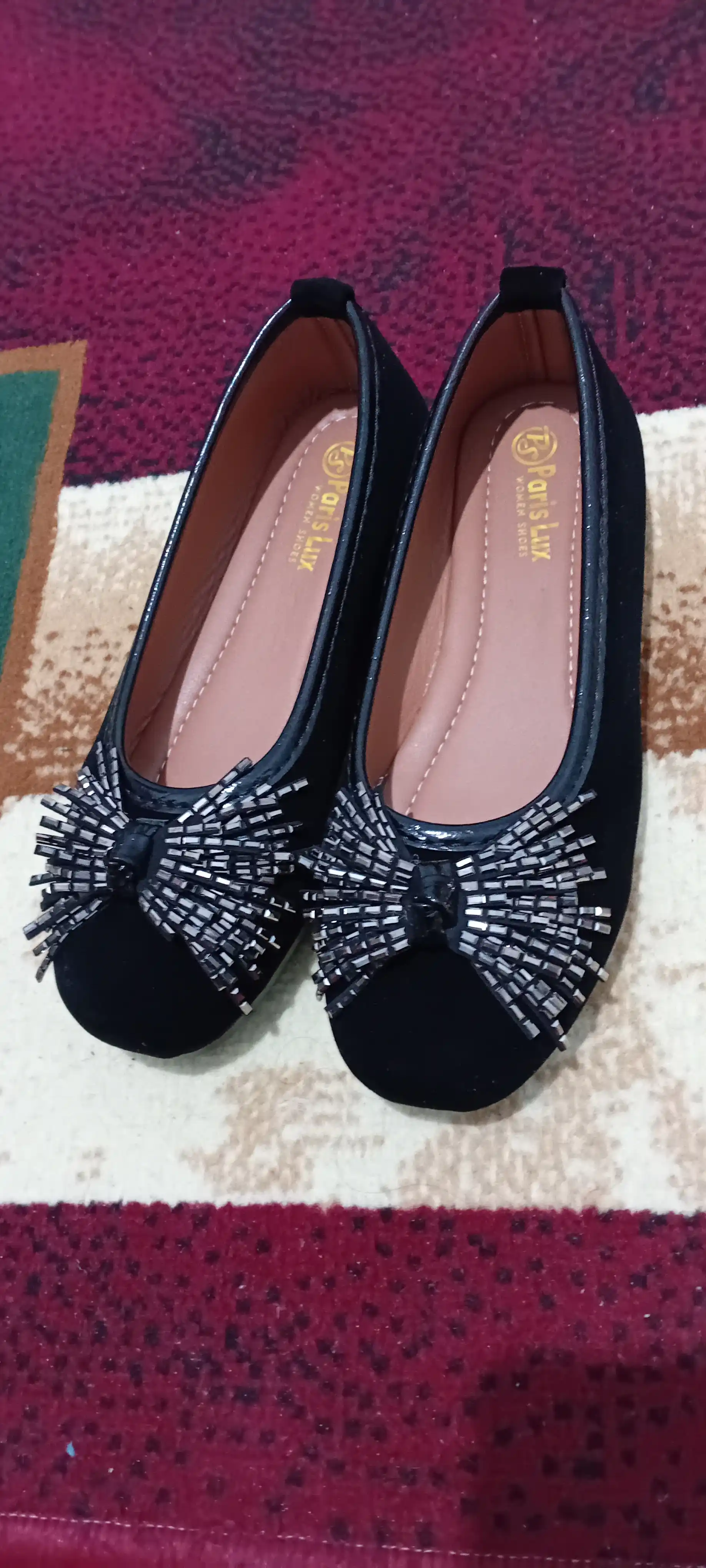 Ayollar baletkasi, zamonaviy bezakli qulay tufli, kundalik poyabzal, 36–40 o‘lcham