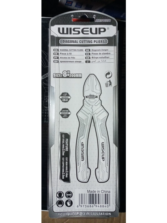 WISEUP 200 mm — sim kesish uchun qulay va mustahkam ombur