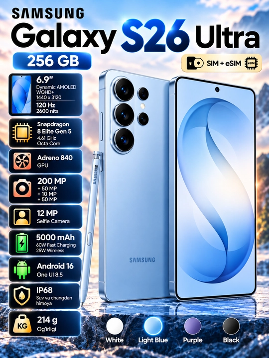 Samsung Galaxy S26 Ultra (2026) New - 
