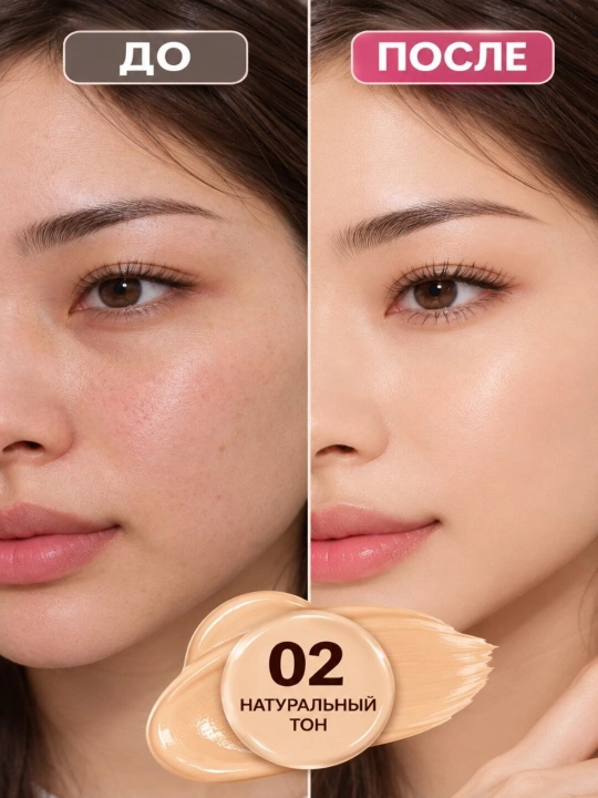Yuz uchun namlantiruvchi tonal krem yengil qoplama Novo Fresh Moist