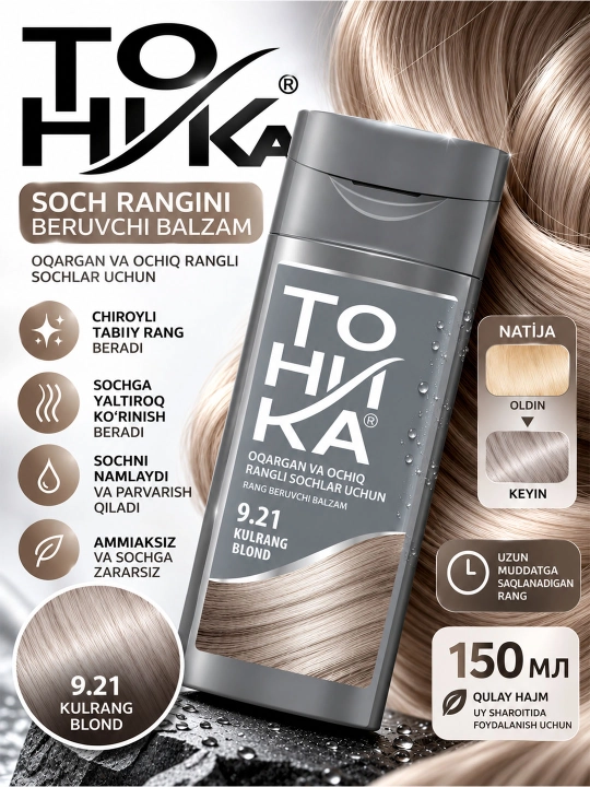 Tonika balzami, 9.21-ton, Kulrang blondin, 150 ml