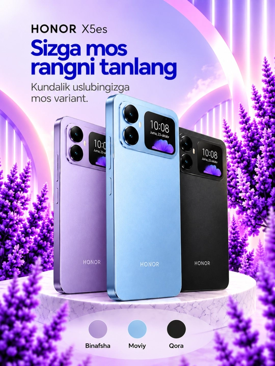 Смартфон HONOR X5es, 4+4/64-128 ГБ