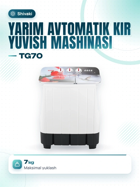 Shivaki TG70 FP Abstract02 kir yuvish mashinasi, maishiy texnika