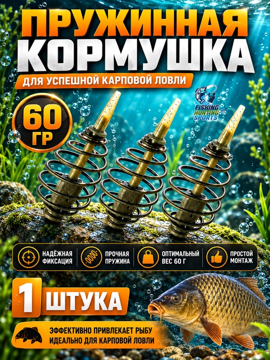 Кормушка рыболовная, Арбуз, на карпа, на леща - 