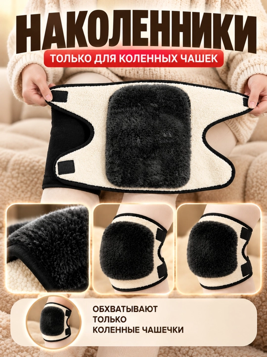 Согревающие эластичные наколенники для коленей, бандаж для коленного сустава, 2 шт - 
