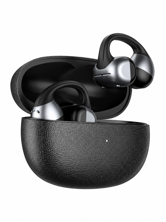 WiWU Openbuds O501 simsiz quloqchinlari, ochiq turdagi OWS TWS, Bluetooth 6.0, ENC, qora