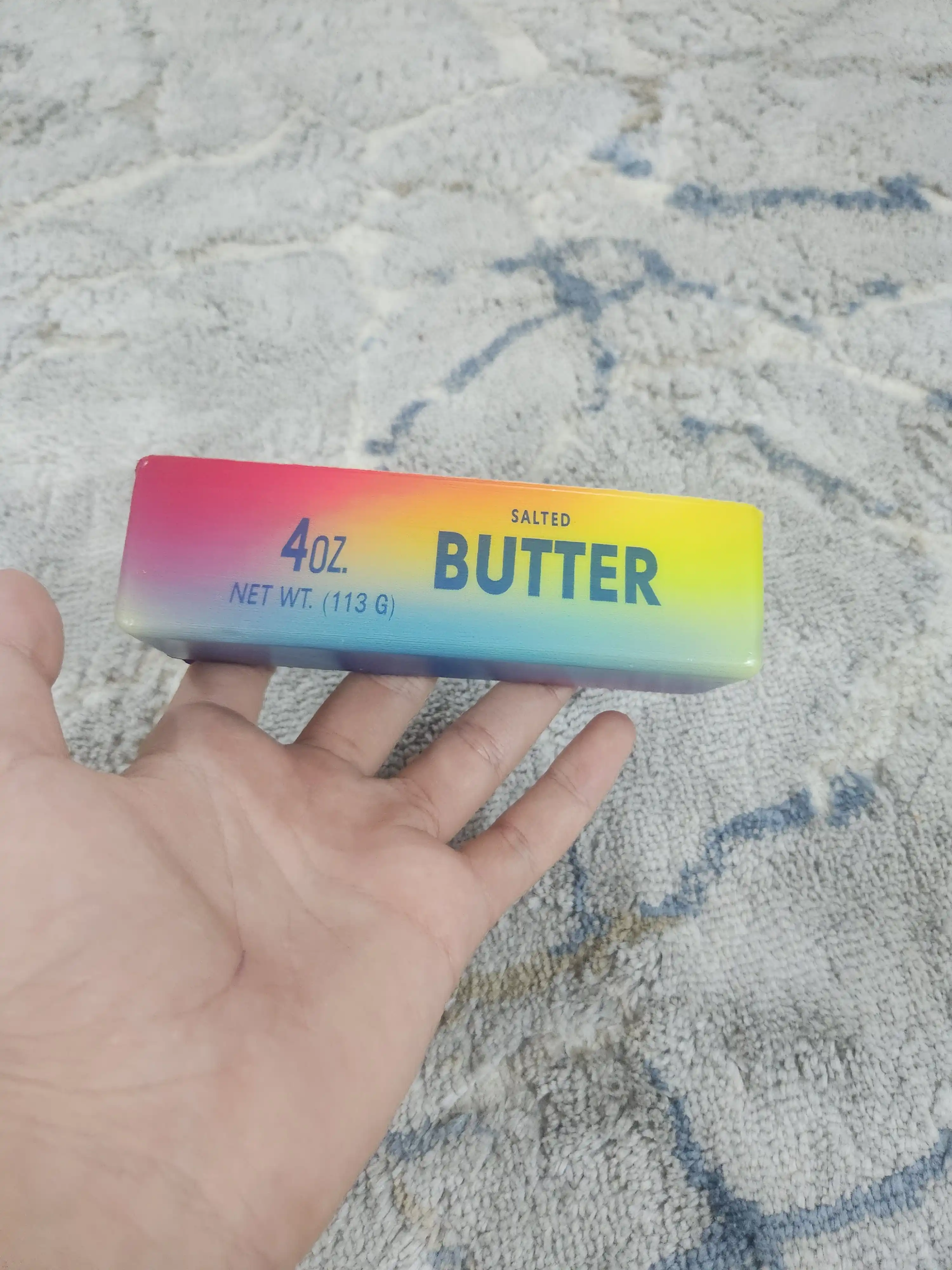 Сквиш-антистресс Масло Butter 113 г с ароматом, игрушка-мялка и пикми-палочка