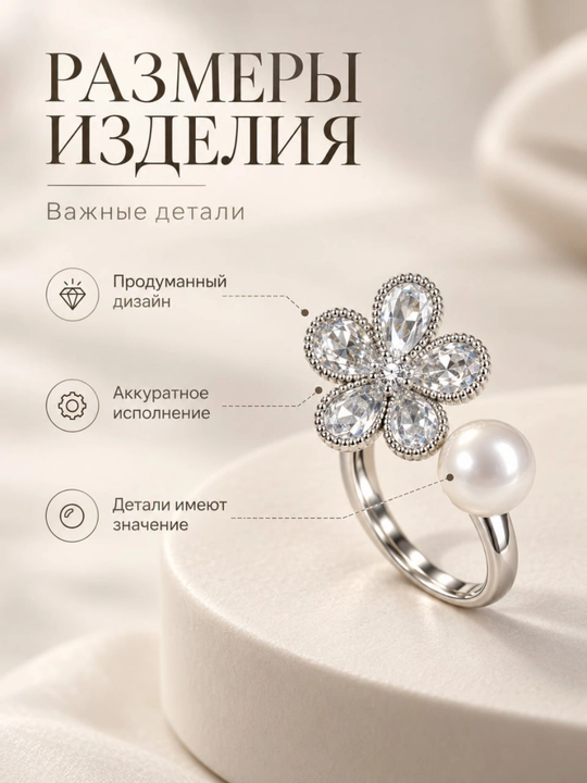 Женское кольцо, регулируемое, ювелирное изделие, подходит всем, в подарочной коробке