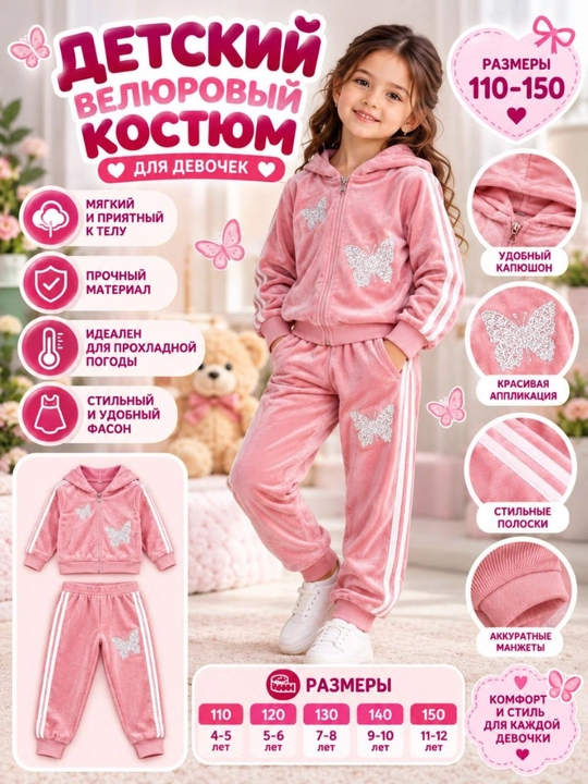 Спортивный костюм для девочек - 