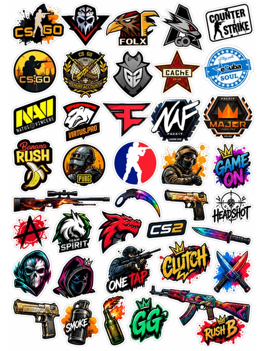 Стикеры в стиле игр CS:GO и CS2