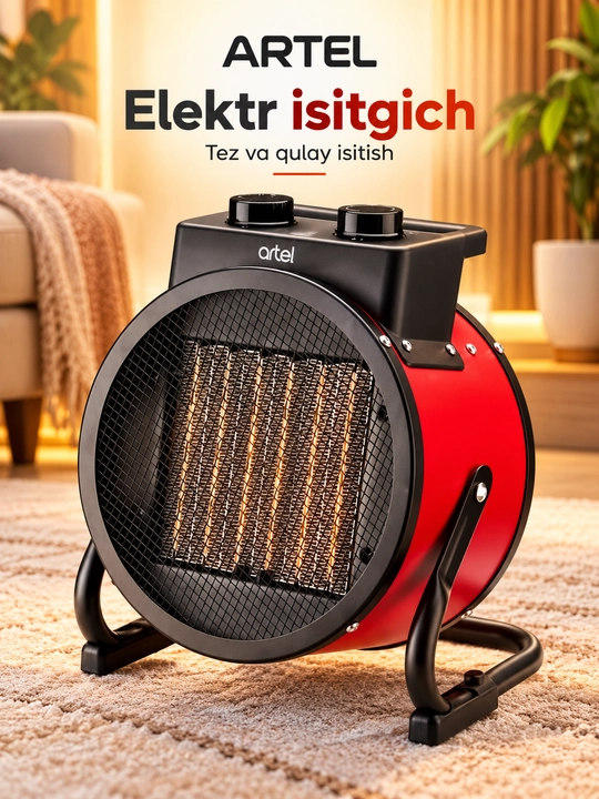 Isitgichlar ARTEL ART-IH-02F, elektr isitgich(obogrevatel,Обогреватель,isitgich)(isitkich) - 