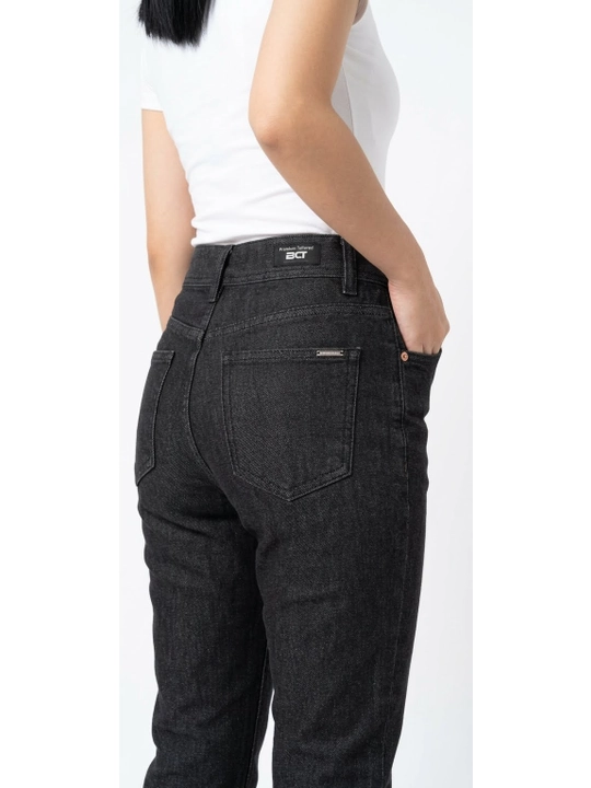 Ayollar uchun jinsi shimlar "Bjeans" Premium Tailored, mukammal bichim, yuqori bel