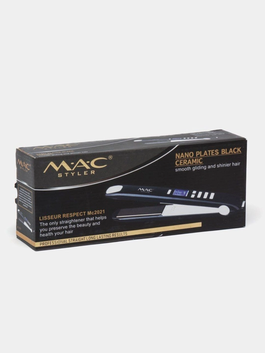 Утюжок для волос MAC MC-2021, выпрямитель для волос MAC с дисплеем, выпрямитель для волос
