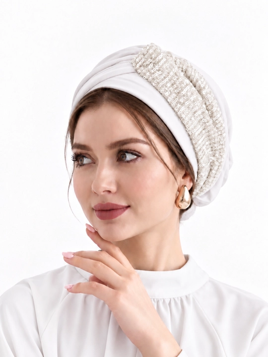 Тюрбан женский, шапка чалма, головной убор, теплая шапка, весенняя чалма, шапка тюрбан - 