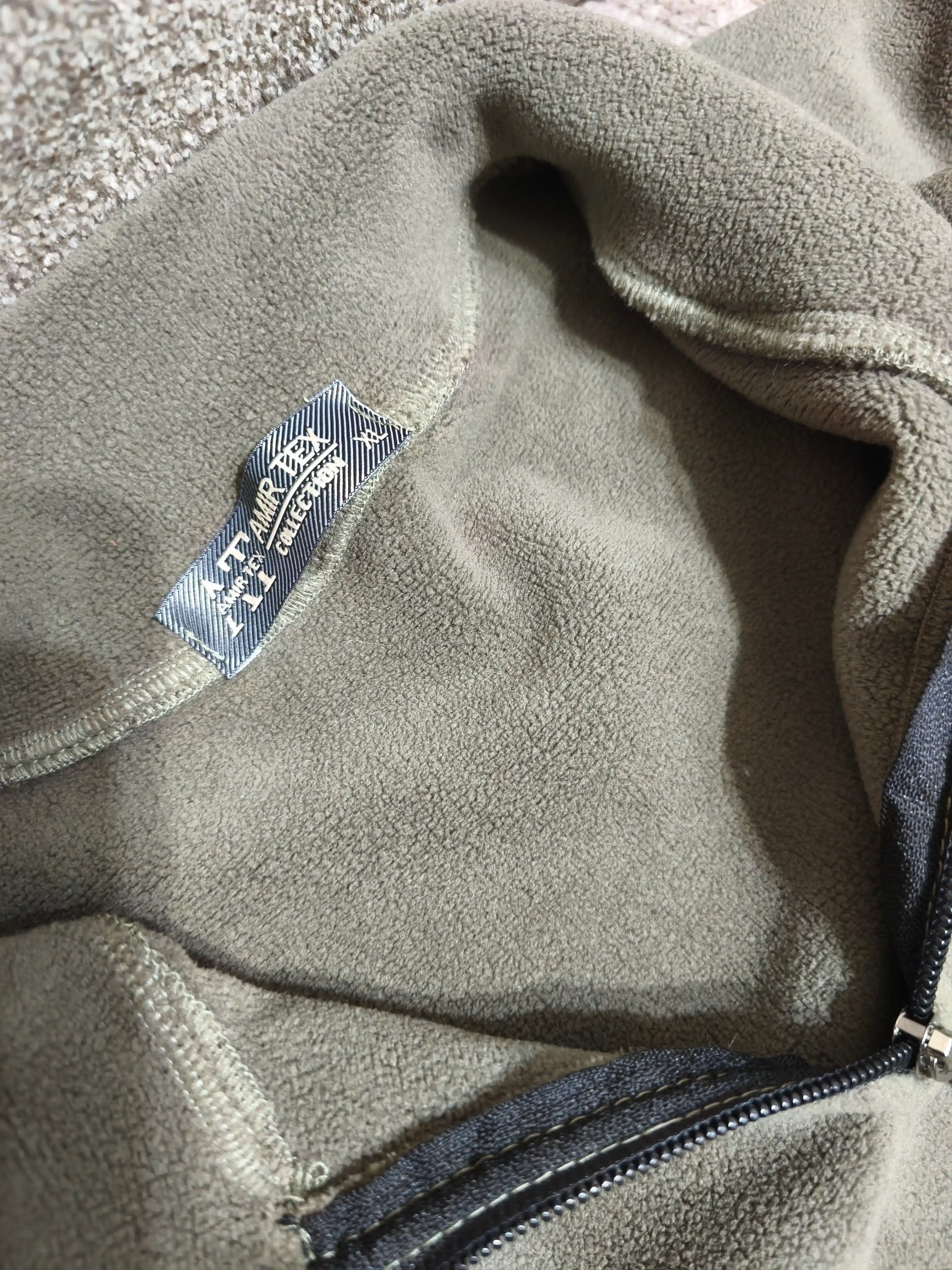 Erkaklar uchun yarim zamokli fleece sviter polzamok, issiq va yumshoq sportivka