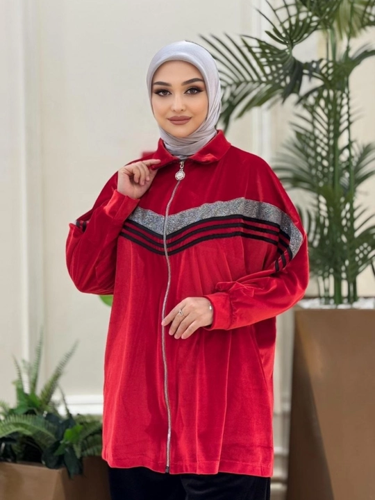 Ayollar velur dvoykasi, kuzgi-qishki kostyum, sport uslubidagi kiyim - 
