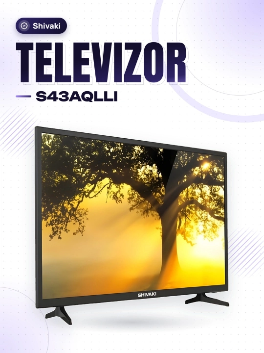 Телевизор Smart Shivaki S43, для квартиры