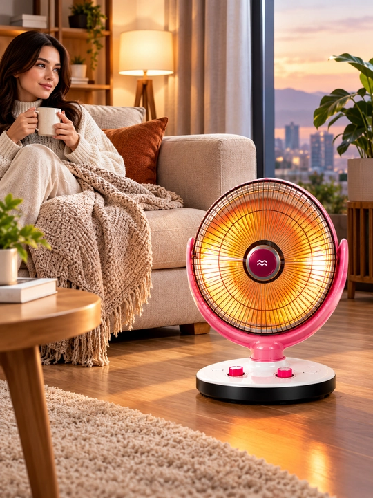 Elektr infraqizil isitgich 1500 Vt — 2 daraja, 25 m² gacha, aylanadigan