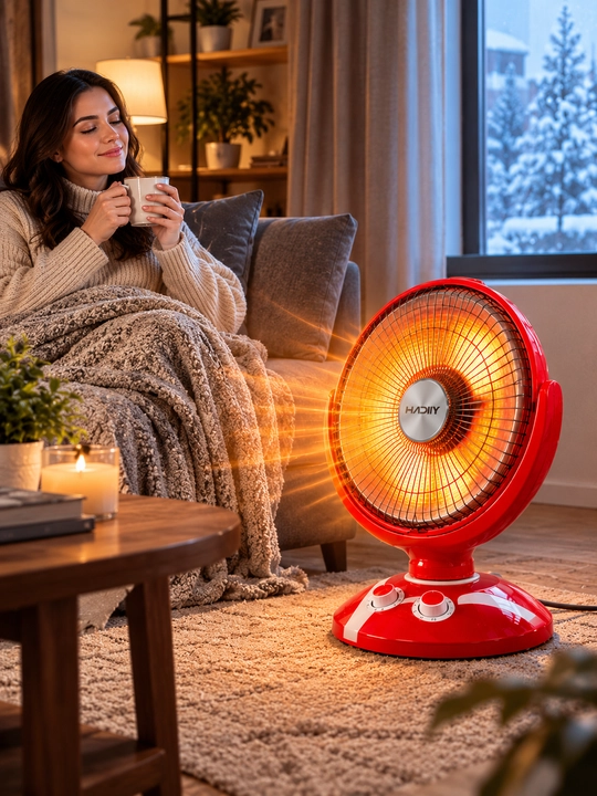 Elektr infraqizil isitgich 1500 Vt — 2 daraja, 25 m² gacha, aylanadigan