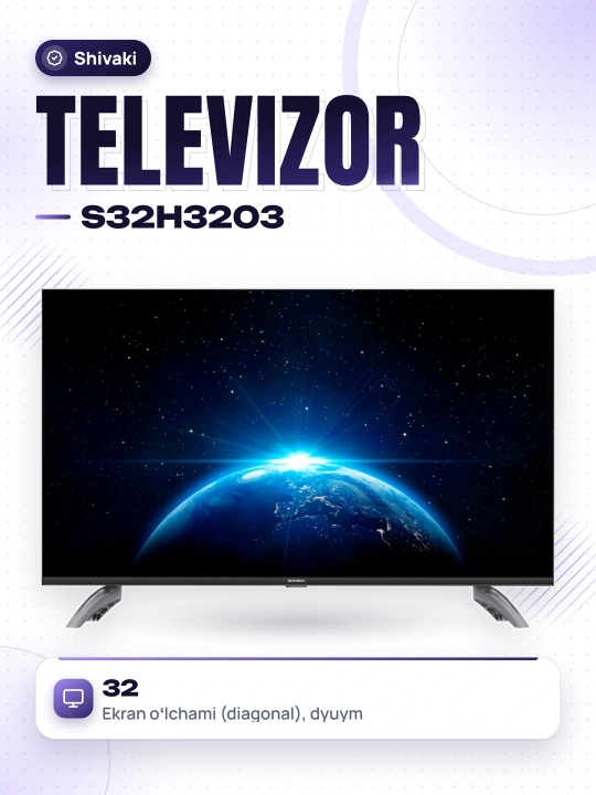 Shivaki S32H3203 televizori, maishiy texnika