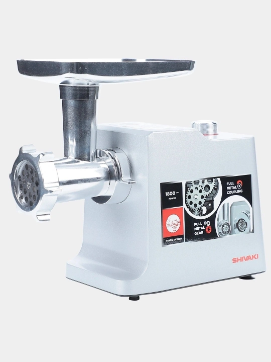 Shivaki мясорубка металлическая -MG-301D, для дома - 