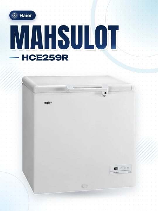 Haier морозильная камера HCE259R, для дома