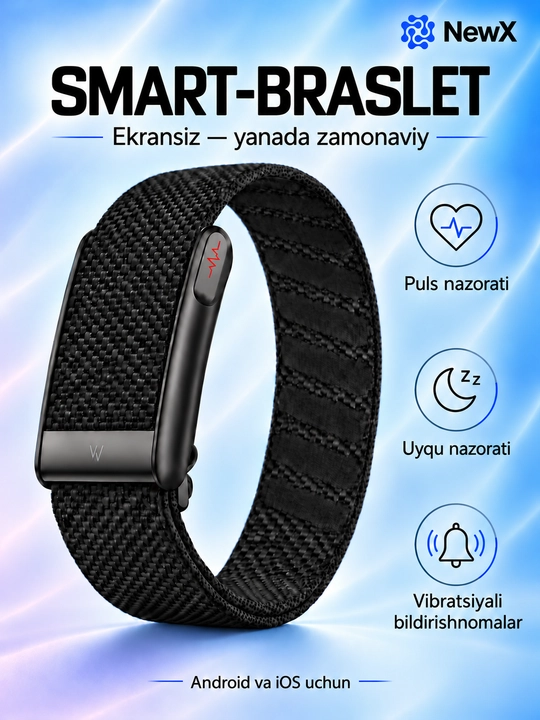 Cмарт-браслет, WP 100+ спортивных режимов, ECG, Bluetooth, IP68, 5ATM - 