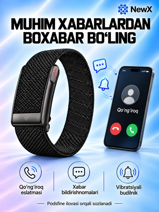 Cмарт-браслет, WP 100+ спортивных режимов, ECG, Bluetooth, IP68, 5ATM