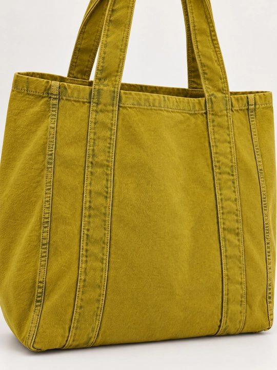 Denim shopper sumka, yelkaga taqiladigan jinsi sumka, kundalik va o‘qish uchun F17 JEANS