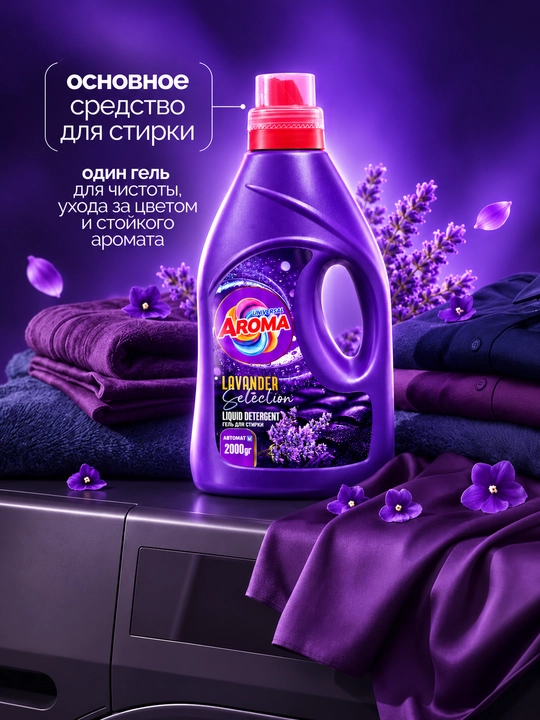 AROMA Universal LAVANDER Selection kir yuvish geli