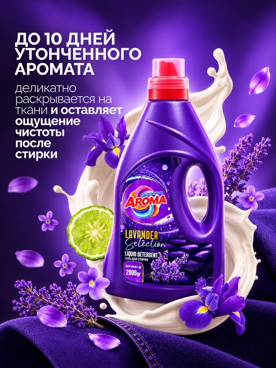 AROMA Universal LAVANDER Selection kir yuvish geli