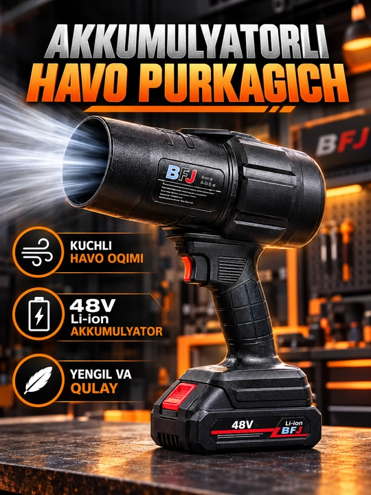 48 V Simsiz yaproq puflagich 550W - 