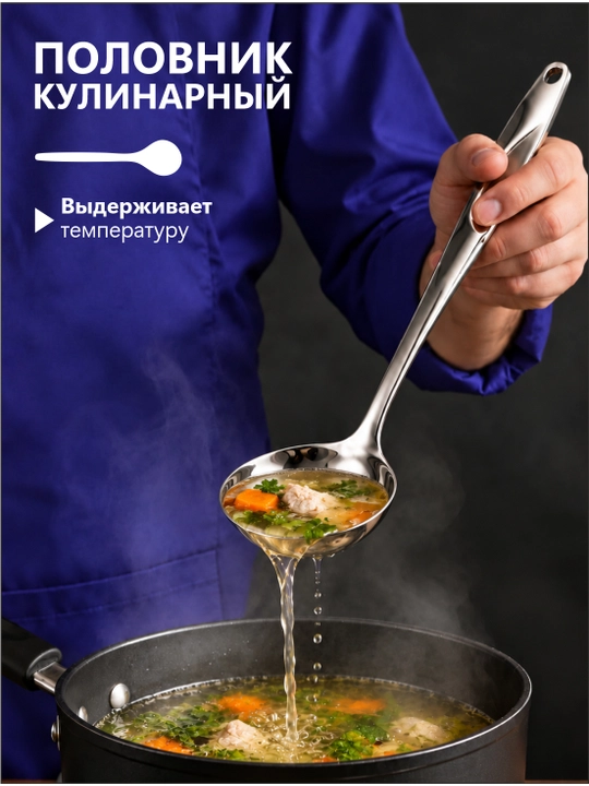 Кухонный набор принадлежностей VICALINA, набор для кухни половник шумовка