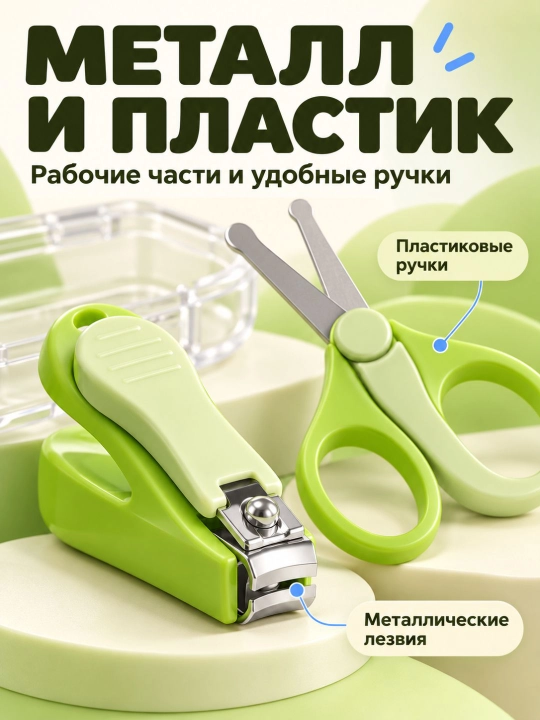 Детский маникюрный набор 4 в 1 с кейсом