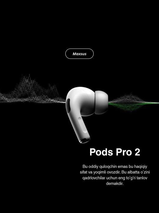 Беспроводные наушники Pods Pro 2