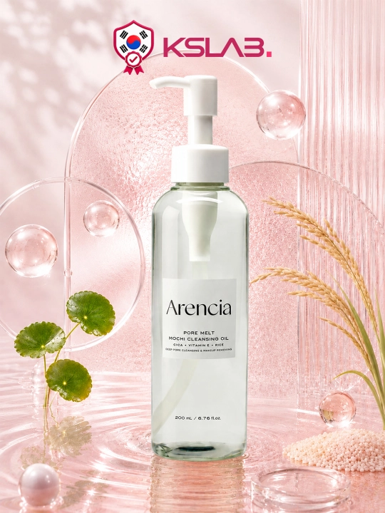 Gidrofil moyi yuz, makiyaj va g’ovaklarni tozalash uchun Arencia Pore Melt Mochi, 200 ml - 
