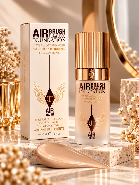 Тональный крем для лица Chalotte Tilburey, AIRBRUSH FLAWLESS FOUNDATION