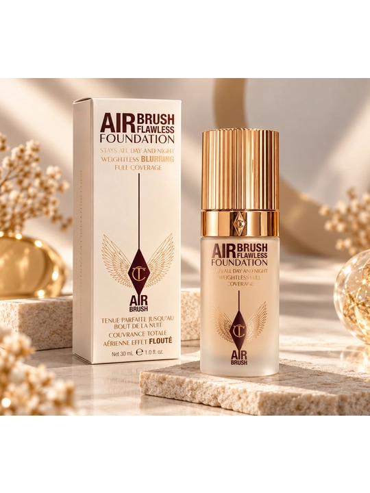 Тональный крем для лица Chalotte Tilburey, AIRBRUSH FLAWLESS FOUNDATION