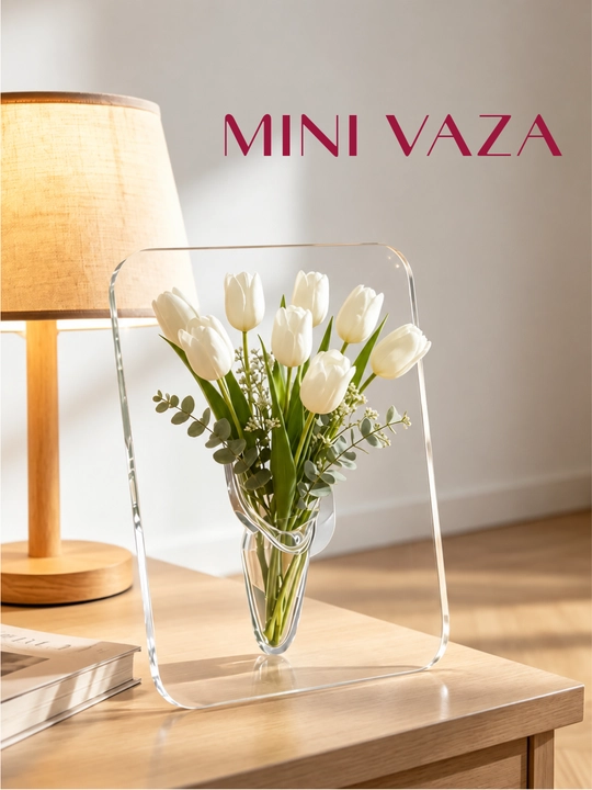 Мini vaza guldon akril - 
