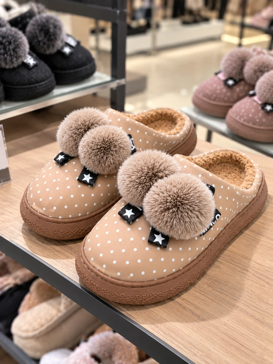 Ayollar qishki mo‘ynali shippaklari 36-41