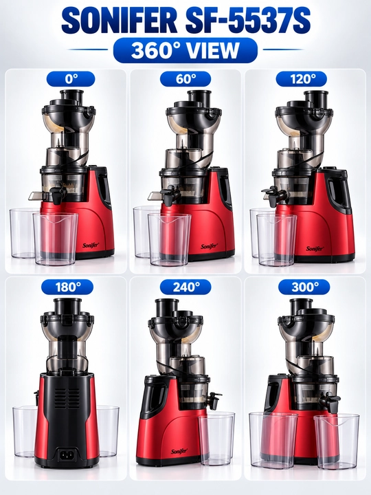 Sonifer SF-5537S 250W shnekli sharbat chiqargich, 125 mm, sekin siqish