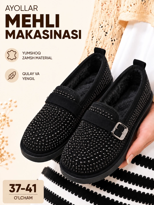 Женские мокасины, модели из замши для осеннего сезона, размеры 37–41