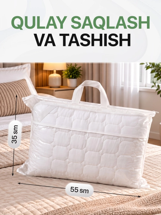 Bambukli matras uchun qoplama namatrasnik, rezinkali matrasga chexol