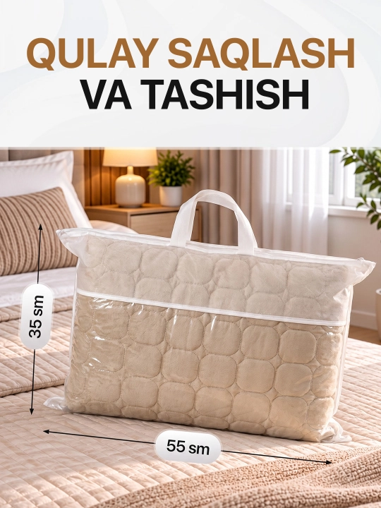 Bambukli matras uchun qoplama namatrasnik, rezinkali matrasga chexol