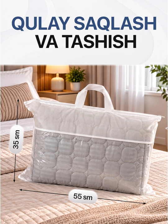 Bambukli matras uchun qoplama namatrasnik, rezinkali matrasga chexol