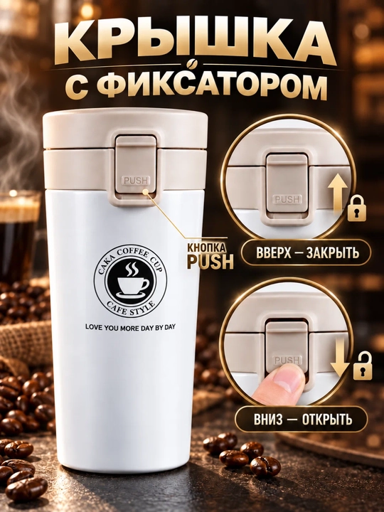 Термокружка герметичная для чая и кофе, термосы 500мл