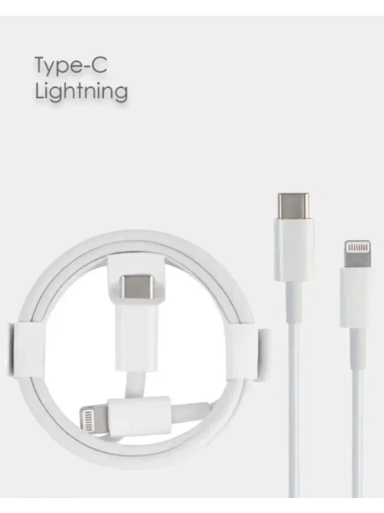 Lightning Uchun kabel, Type-C-Lightning, quvvatlash kabeli